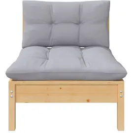 vidaXL Garten-Lounge-Set 5-tlg. grau Kiefer