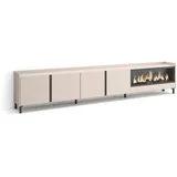 SKRAUT HOME Lowboard 315x61 cm Beige Holzwerkstoff