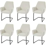 MCW Freischwinger G67 Polyester creme-beige 6er Set