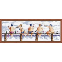 Designworks Ink Design Works Crafts Kreuzstich Stickpackung Hafenufer, Zählmuster