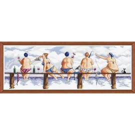 Designworks Ink Design Works Crafts Kreuzstich Stickpackung Hafenufer, Zählmuster