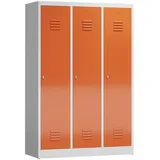 Lüllmann ClassiX Garderobenschrank 180x120x50 grau/rot