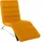 W.Schillig Relaxliege daily dreams Leder, Polyester 65 x 91 x 170 cm gelb mit Kissen