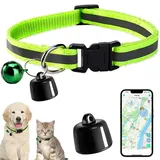 GPS Tracker Katze Hund, GPS Tracker Ohne ABO, Mini Katzen Tracker kompatibel mit iOS & Android, Weltweite Standortverfolgung, für Katzentracking Schlüssel Gepäck Hund Kinder
