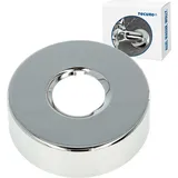 tecuro Gewinderosette (3/4) Ø 27 mm x Ø 80 mm x Höhe 20 mm, Messing verchromt