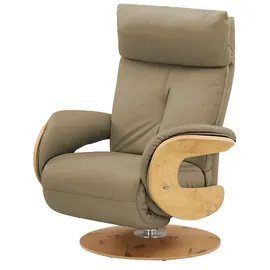 HIMOLLA Relaxsessel 7818 Leder 75 x 108 x 84 cm Beige elektrisch