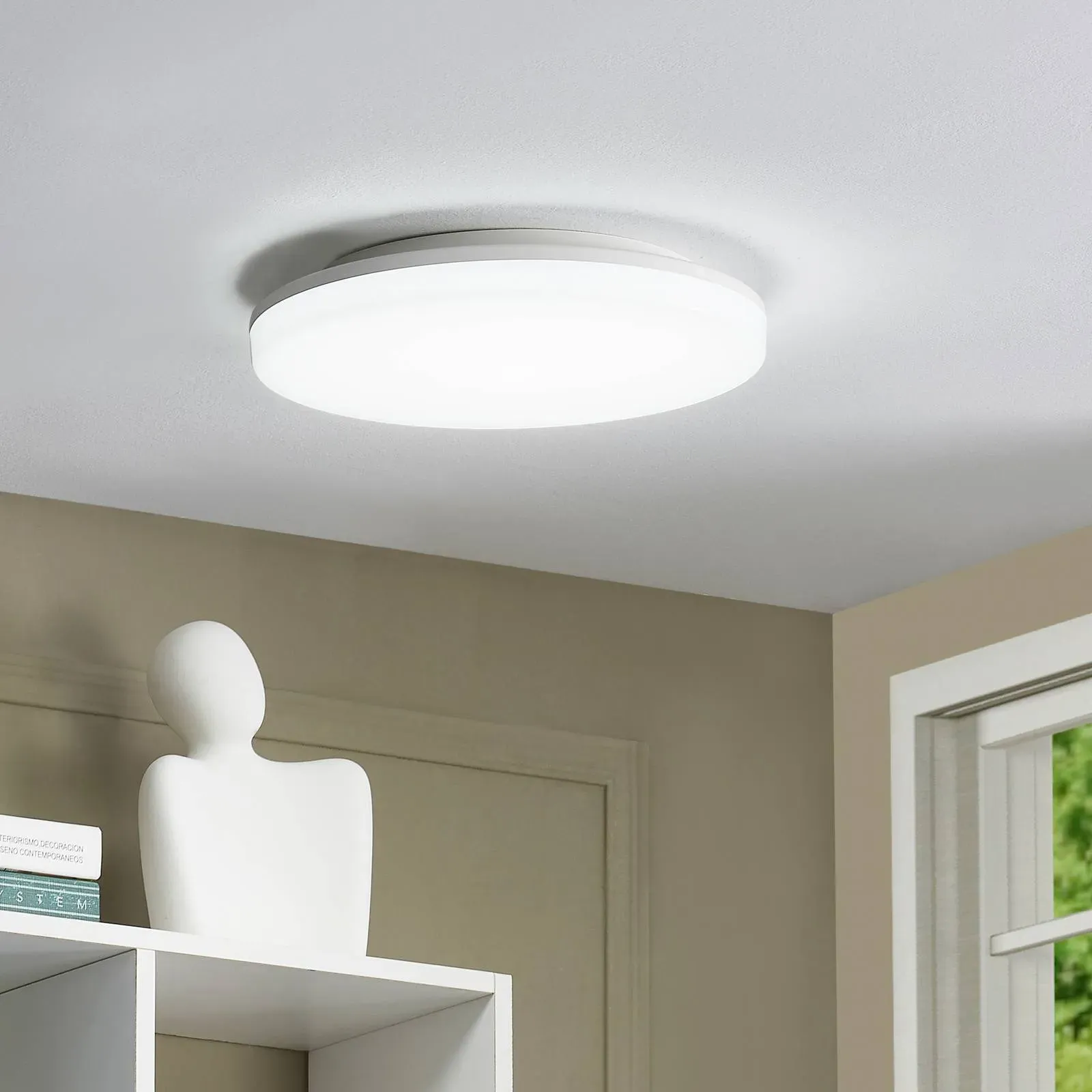 LED Deckenlampe Artin PRIOS, weiß / opal, für Badezimmer, Kunststoff, Modern, LED Deckenleuchte - 28 cm - 28 cm - 5 cm