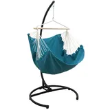 AMANKA XL Hängesessel mit Gestell Outdoor - 210cm Hängestuhl Ständer mit Relaxsessel