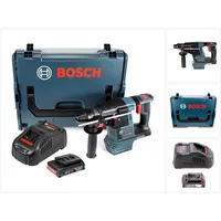 Bosch Professional, Bohrmaschine + Akkuschrauber, Bosch GBH 18V-26 Akku Bohrhammer 18V 2,6J brushless SDS plus + 1x Akku 2,0Ah + Ladegerät + L-Boxx (Akkubetrieb)