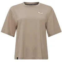 Salewa Eagle Sunset Loose Kurzarm-t-shirt - Quicksand - 2XS
