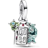 PANDORA Disney Pixar Die Monster AG Tür Charm-Anhänger aus Sterling Silber, Zirkonia, Kompatibel Moments Armbändern, 792758C01