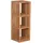 bene living Teakregal 3 Fächer 120 x 40 x 40 cm Braun