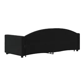 vidaXL Tagesbett Ausziehbar mit Schubladen Schwarz 80x200 cm Samt