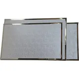 Kaminrost 21x43cm mit Lamellen graphit - Silber