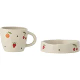 Bloomingville Tatiana Geschirr-Set, Weiß, Steingut