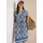 Cecil Midikleid grafisch Blau L