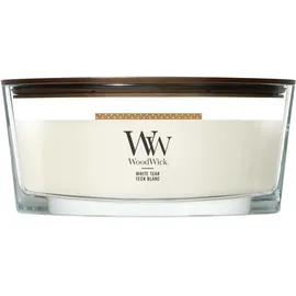 Woodwick White Teak Duftkerze 454 g weiß