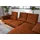 W.Schillig Eckcouch Leder 3-Sitzer Braun