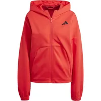 adidas Future Icons Small Logo Reißverschlusspullover Pure Ruby S