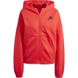 adidas Future Icons Small Logo Reißverschlusspullover Pure Ruby S