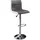 Riess-Ambiente invicta INTERIOR riess-Ambiente.de Höhenverstellbarer Barhocker Modena grau weiß Barstuhl mit Fußablage | Tresenhocker für die Hausbar