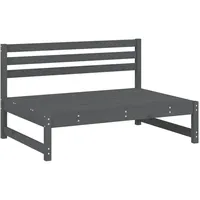 vidaXL Garten-Lounge-Set 2-tlg. grau Kiefer