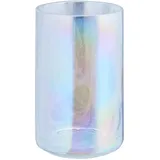 KLEINE WOLKE Zahnputzbecher Opalis Glas Silber Perlmutt
