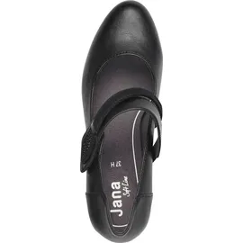 Jana Damen Pumps mit Glitzerdetails Vegan, Schwarz (Black), 38 EU
