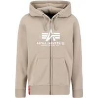 Alpha Industries Basic Reißverschlusspullover - Beige - XL