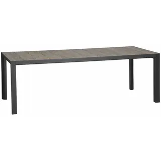 Siena Garden Silva Gartentisch 220 x 100 x 74 cm anthrazit/grau