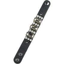 COLLEZIONE ALESSANDRO Crystal Armband schwarz onesize