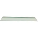 Glasregal 50x15 cm /8mm satiniertes Glas Wandprofil LINO8 Alu silber / Glasablage