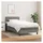 vidaXL Boxspringbett 100 x 200 cm Dunkelgrau