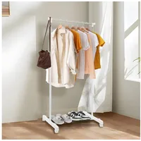 Youyijia Garderobenständer Metall Freistehend Weiß
