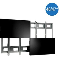 Hagor VWR 2x2 - Klammer für 2x2-Videowand - Bildschirmgröße: 117-119 cm (47") Schwarz, Silber