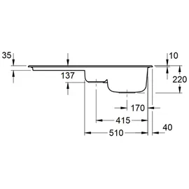 Villeroy & Boch Architectura 60 XR crema + Handbetätigung