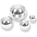 Eduplay 110306 Sensorik Spielekugeln Ø 6, Ø 8, Ø 10, Ø 15 cm, silber, 4-teilig (1 Set)