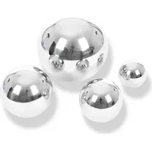 Eduplay 110306 Sensorik Spielekugeln Ø 6, Ø 8, Ø 10, Ø 15 cm, silber, 4-teilig (1 Set)