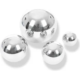 Eduplay 110306 Sensorik Spielekugeln Ø 6, Ø 8, Ø 10, Ø 15 cm, silber, 4-teilig (1 Set)
