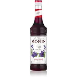 Monin Le Sirop Violet Sirup zur Zubereitung von Getränken Geschmack Violet 700 ml