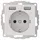 2USB Schuko-Steckdose 2USB 55 x 55 mm Weiß 1 St.