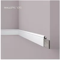 NOEL & MARQUET Abdeckleiste NMC CF3 WALLSTYL Noel MARQUET Zierleiste Sockelleiste Stuckleiste Modernes Design weiß