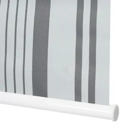Mendler 2er-Set Rollo HWC-D52, Fensterrollo Seitenzugrollo Jalousie, 120x230cm Sonnenschutz blickdicht ~ grau/weiß
