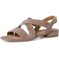 TAMARIS Sandalette TAMARIS Gr. 36, grau (taupe) Damen Schuhe Sommerschuh, Sandale, Blockabsatz, mit Touch it Ausstattung