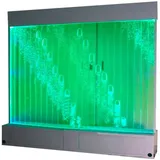 JVmoebel Zimmerbrunnen Trennwand Wasser Wände LED Wasserwand Beleuchtete Wand Säulen, Made in Europa weiß