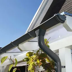 Skan Holz Metall Regenrinnen-Set für Pavillon Orleans-Orleans Gr. 1 (656 x 374 cm)