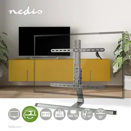 Nedis TV-Ständer 37-75" 343 x 733 x 34,3 cm Grau/Aluminium