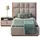 JV Möbel Nachttisch 2tlg Set 0 x 0 x 0 cm Beige/Grau