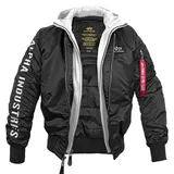 Alpha Industries MA-1 D-Tec SE Jacke Black/White L