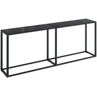 VidaXL Konsolentisch Schwarz 200x35x75,5 cm Hartglas